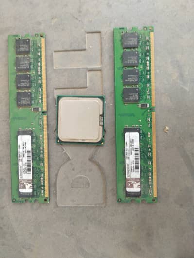 Intel Core 2 Duo E8500 Processor + 2GB DDR2 Desktop RAM (1GB x2)