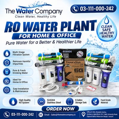 Domestic Water Plant RO | Water Purifier System| RO Water Filter Plant