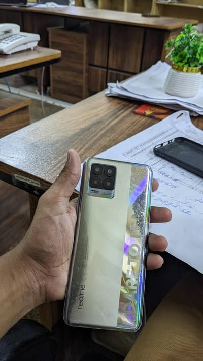 Realme 8 with box and charger
