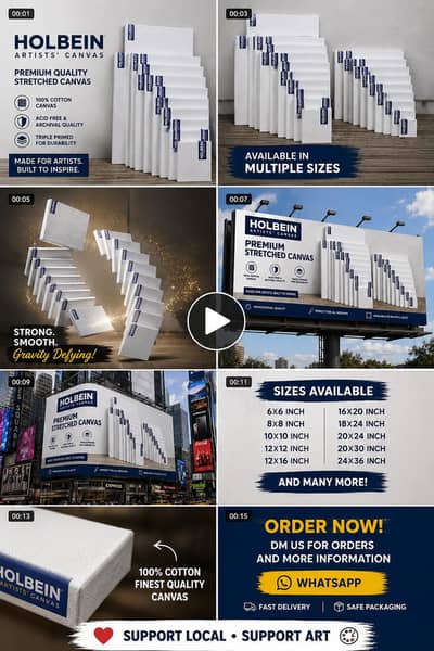 Premium Quality Painting Canvas | Artist Canvas | All Sizes Available