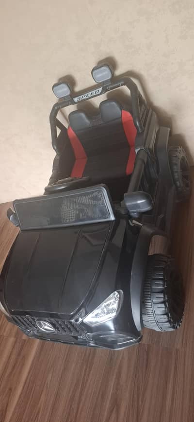 Kiids battery operated remote control 2 seater car jeep wd music light