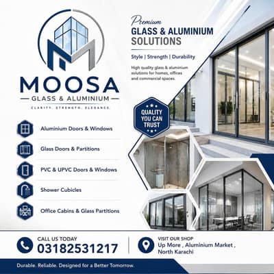 Aluminium Window - Glass Door - Glass Window - PVC Door - Aluminium