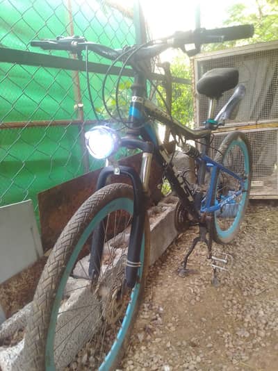 Mountain Plus Road bike, Good Condition, Shimano Gears Plus Headligh