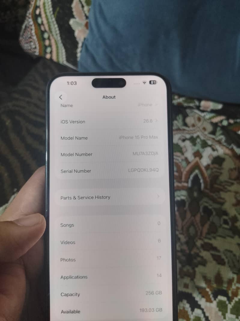15 Pro Max 256gb 2