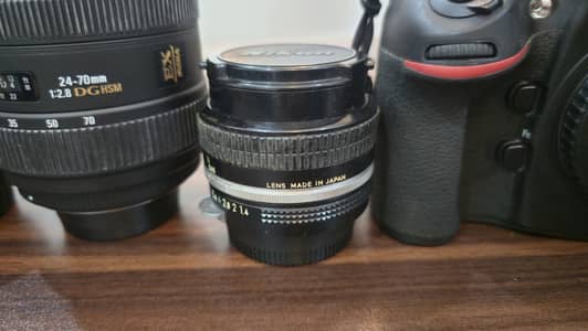 Nikon D800E DSLR with 5 Lenses - 85mm 1.4G, 16-35mm, 24-70mm Kit