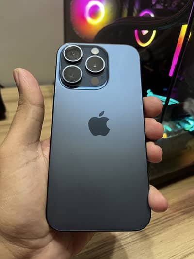 iPhone 15 Pro JV 128gb Blue Titanium 100% Battery Health