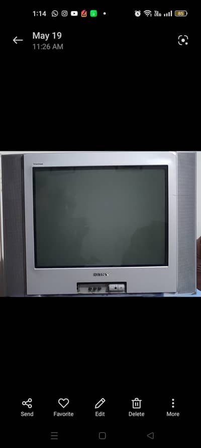 Sony Color Televion Trinitron 21"