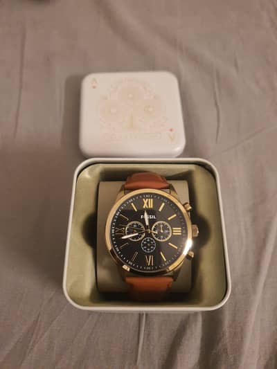 ORIGINAL Fossil BQ2261 BLACK AND GOLD