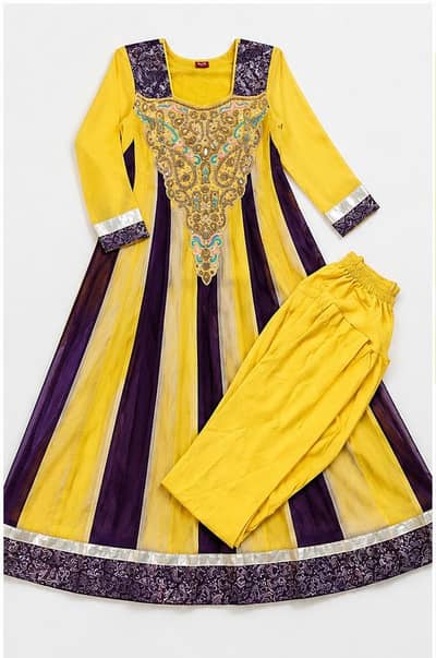 Mayun / Mehndi Long Maxi Dress - 1 Time Used