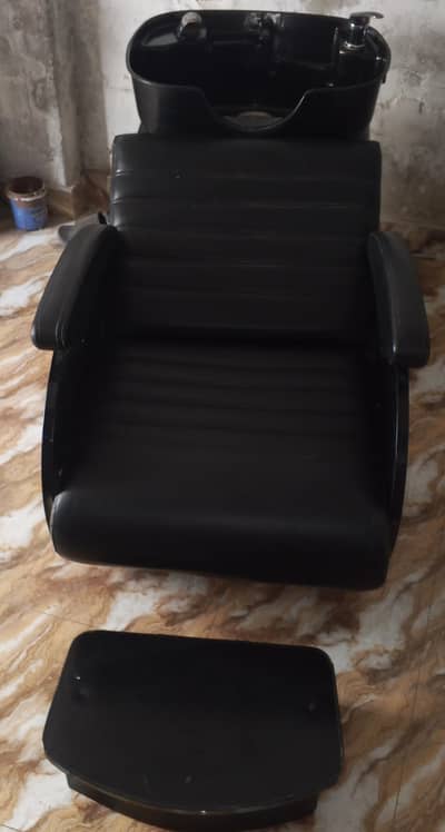 Luxury Salon Shampoo Chair with Basin & Footrest
