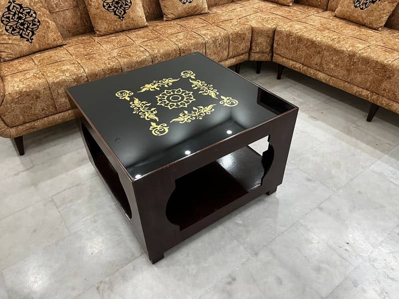 L shape sofa with Center Table 4