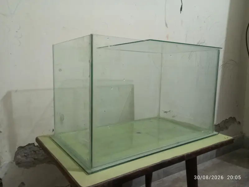 Glass Fish Aquarium Tank - 19.5" L x 12" H x 11.5" W — photo 2
