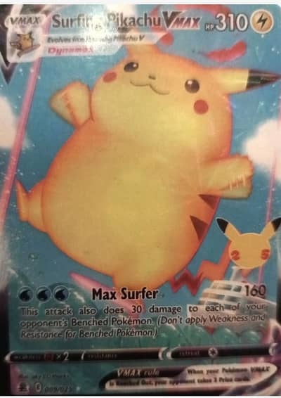 Surfing Pikachu VMAX (009/025) Ultra Rare Holofoil card from the 2021