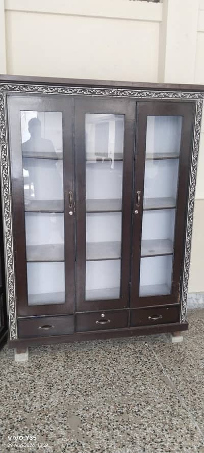 1x dressing table , 1x decoration closet, 1x crockery cabinet