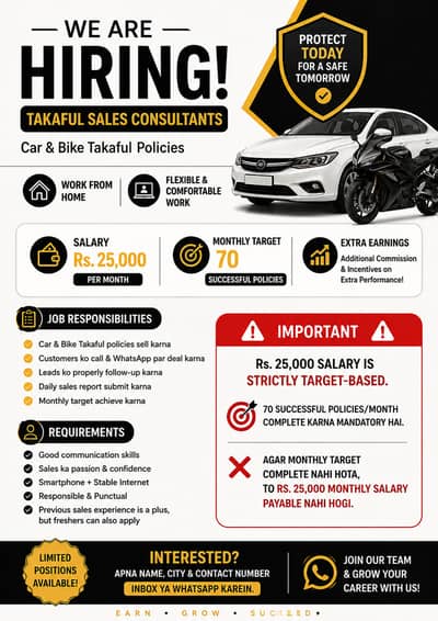 Takaful Sales Consultant – Work From Home