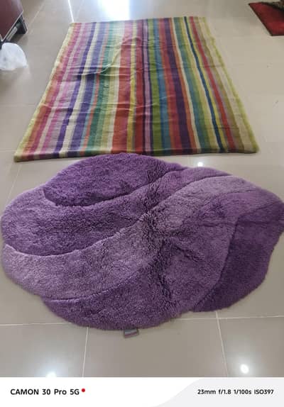 rainbow multi colours rug