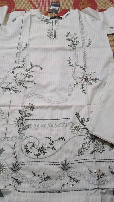 2 piece embroidered dress
