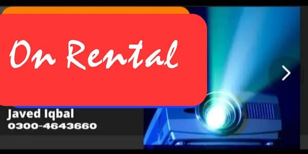 HD Projectors On Rental available