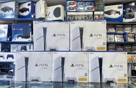Ps5 slim brand new stock available at best price can be trade with ps4