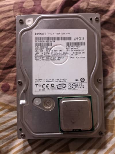 Intel core 2 duo E4500 CPU+320GB HDD (pulled from working system)