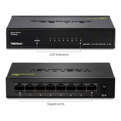 trendnet 8 port gigabit switch new stock available
