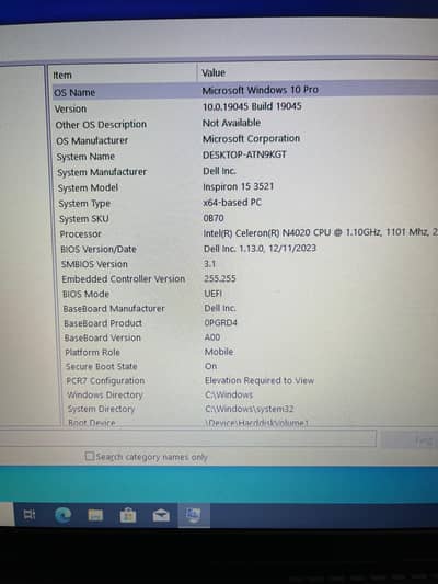 Dell laptop