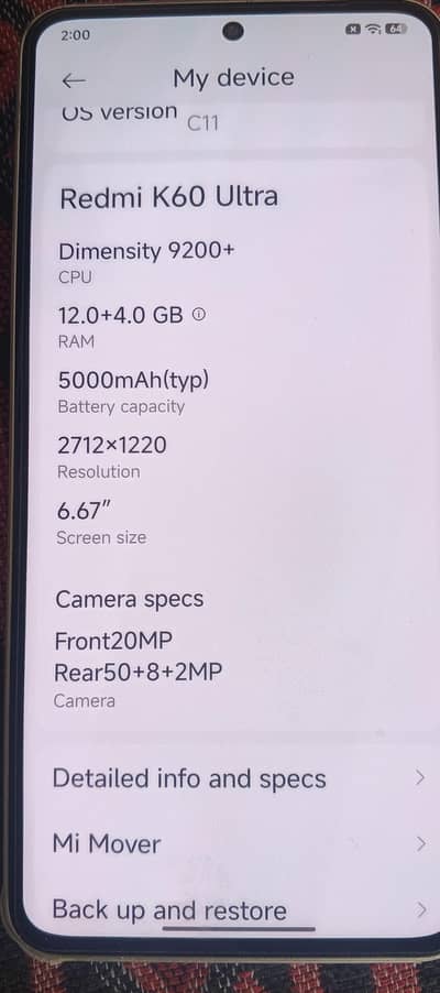 Xiaomi Redmi K60 Ultra 03069090061