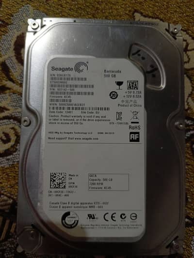 500gb Hard drive 100 health 100 performance