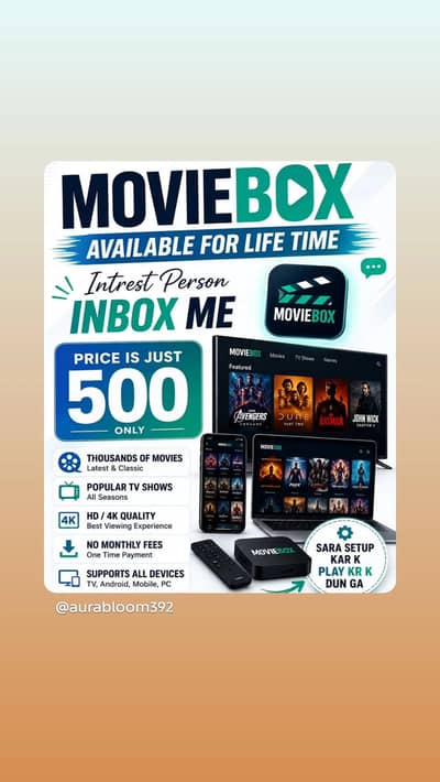 Youtube & Movie Box For Life Time