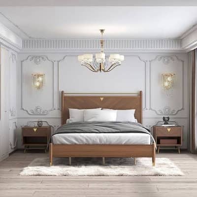 Luxury Brand New bed & Side Tables