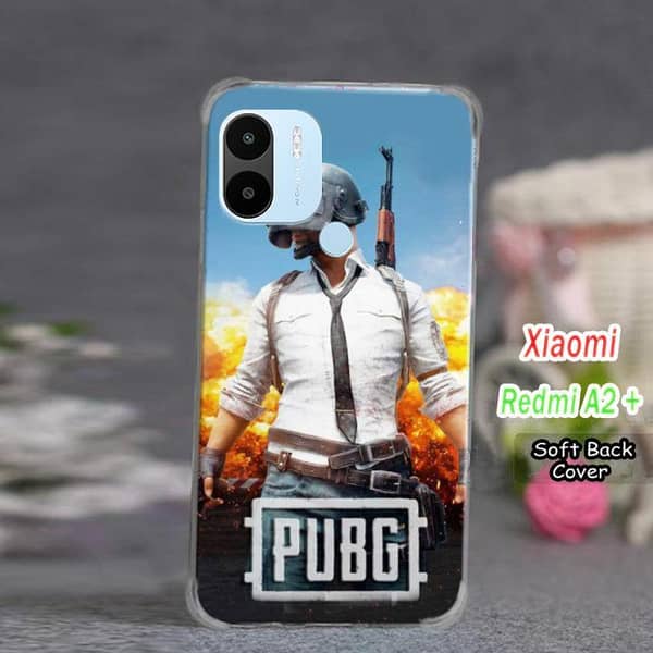 Xiaomi Redmi A2 Plus Back Cover with PUBG Design – Soft Silicone Case