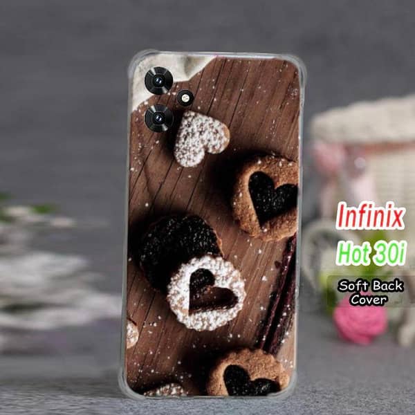 Infinix Hot 30I Back Cover – Chocolate Design Soft Silicone Case