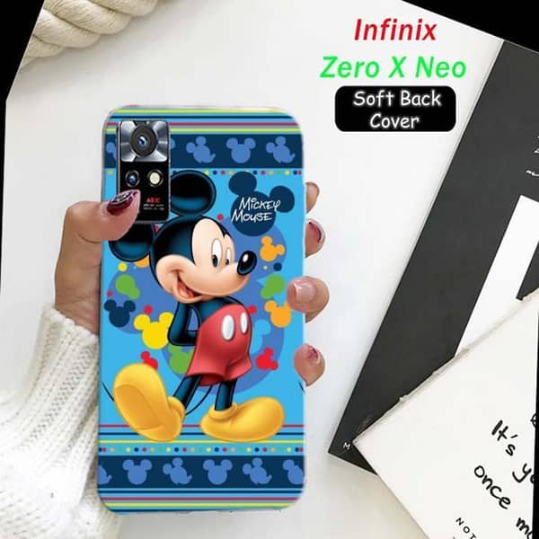 Infinix Zero X Neo Back Cover – Mikky Mouse Soft Silicone Case