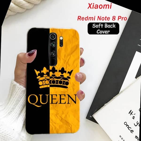 Xiaomi Redmi Note 8 Pro Back Cover – Queen Design Soft Silicone Case