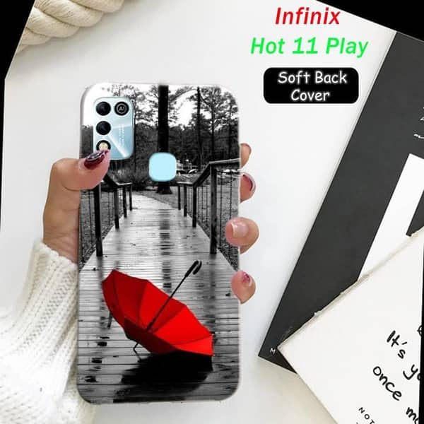 Infinix Hot 11 Play Back Cover – Rain Design Soft Silicone Case