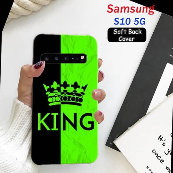 Samsung S10 5G Back Cover by King Design: Soft Silicone Case