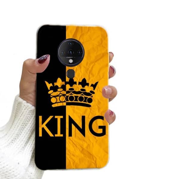Tecno Spark 6 Back Cover: King Soft Silicone Case with Boys Design