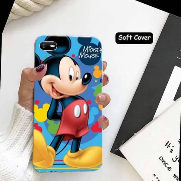 Oppo A1K Back Cover with Mikcy Mouse Design - Soft Silicone Case