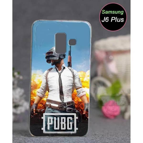 Samsung J6 Plus Back Cover - PUBG Design Soft Silicone Case