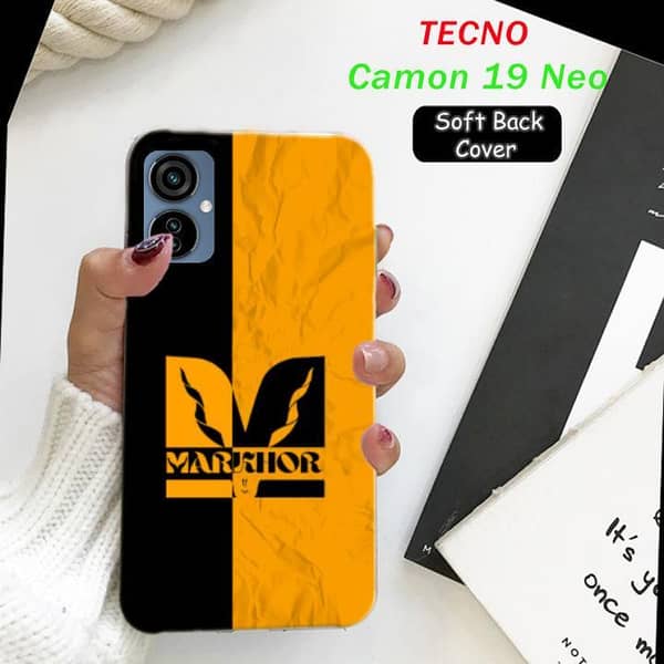 Tecno Camon 19 Neo Back Cover with Markhor Design - Soft Silicone Case