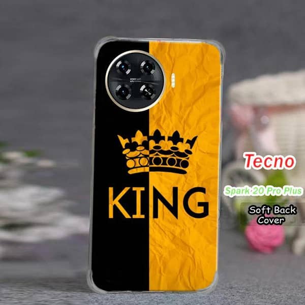 Tecno Spark 20 Pro Plus Back Cover – Yellow Silicone Case