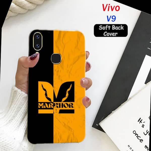 Vivo V9 Back Cover by Markhor Design: Soft Silicone Case