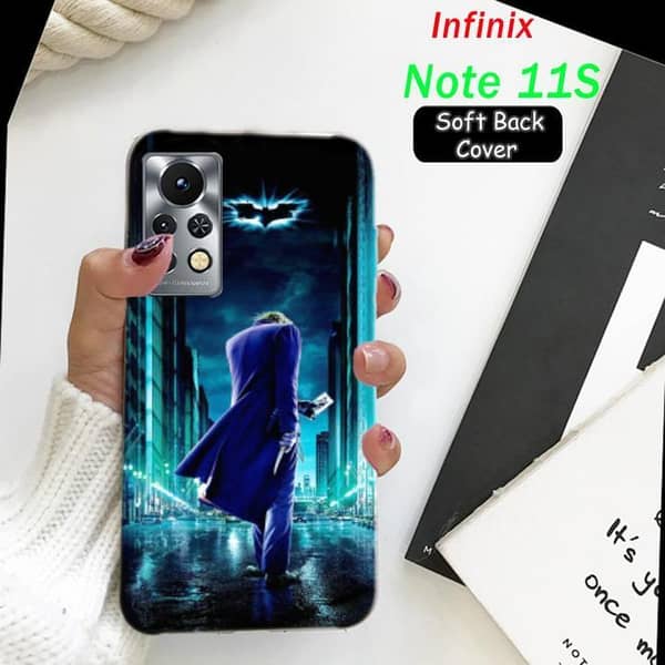 Infinix Note 11S Back Cover - Joker Design Soft Silicone Case