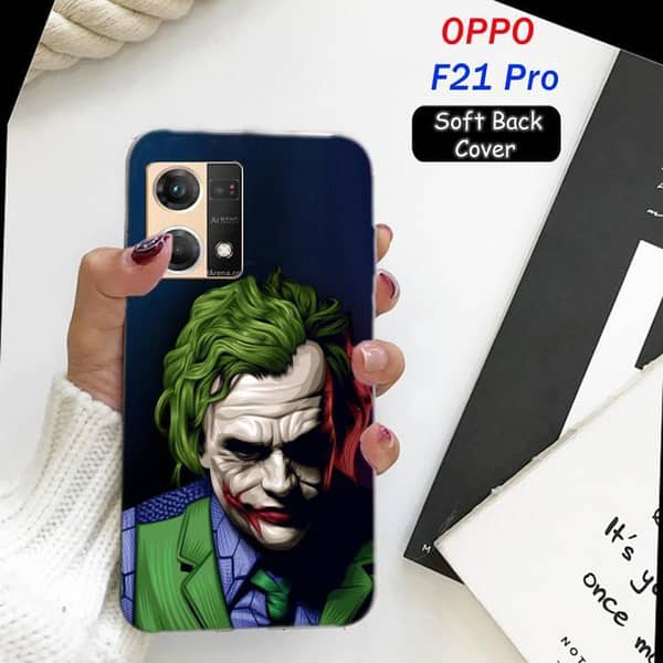 Oppo F21 Pro Back Cover: Joker Design Soft Silicone Case