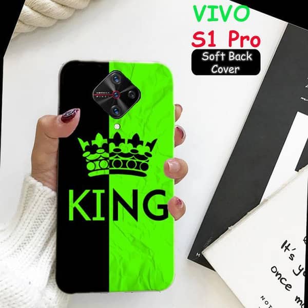 Vivo S1 Pro Back Cover by King Design — Soft Silicone Case