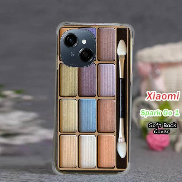Tecno Spark Go 1 Back Cover — Makeup Design Soft Silicone Case