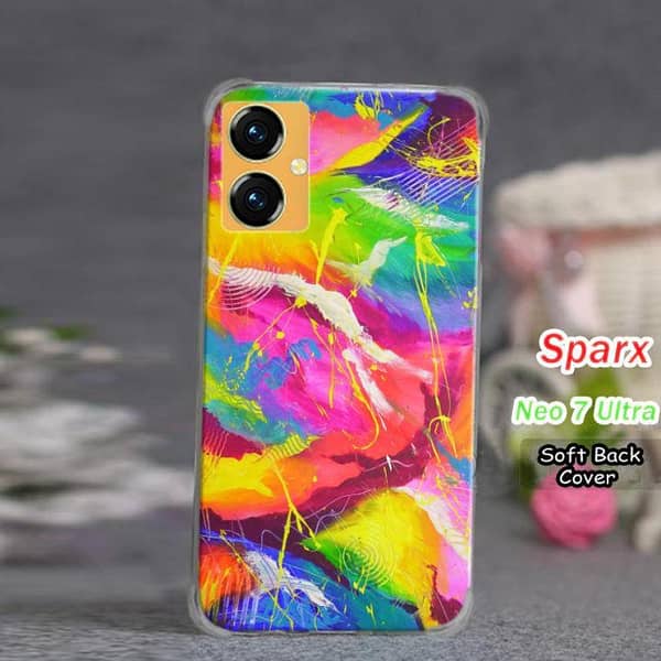 Sparx Neo 7 Ultra Back Cover for Artist Print Soft Silicone Case