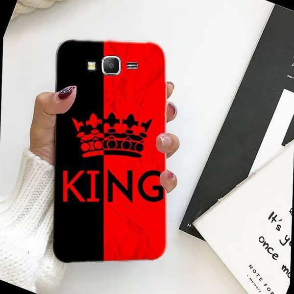 Samsung Grand Prime Back Cover - King Design Soft Silicone Case