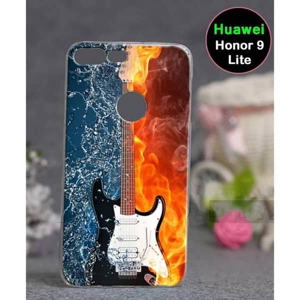 Huawei Honor 9 Lite Back Cover — Guitar Design Soft Silicone Case