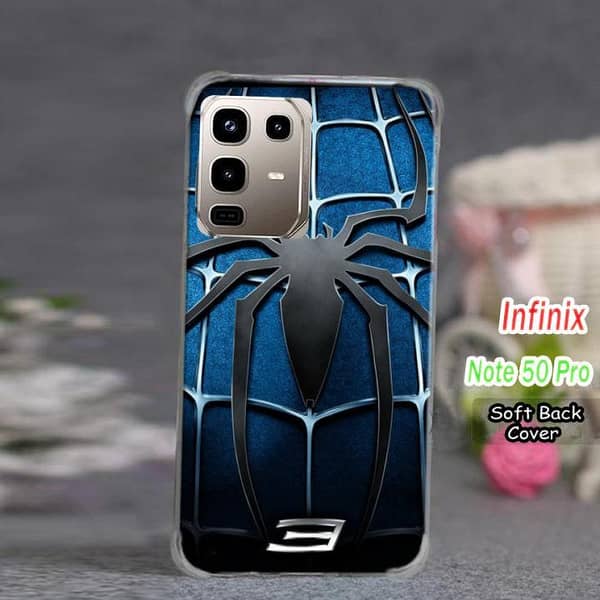 Infinix Note 50 Pro Back Cover - Spider-Man Design Soft Silicone Case